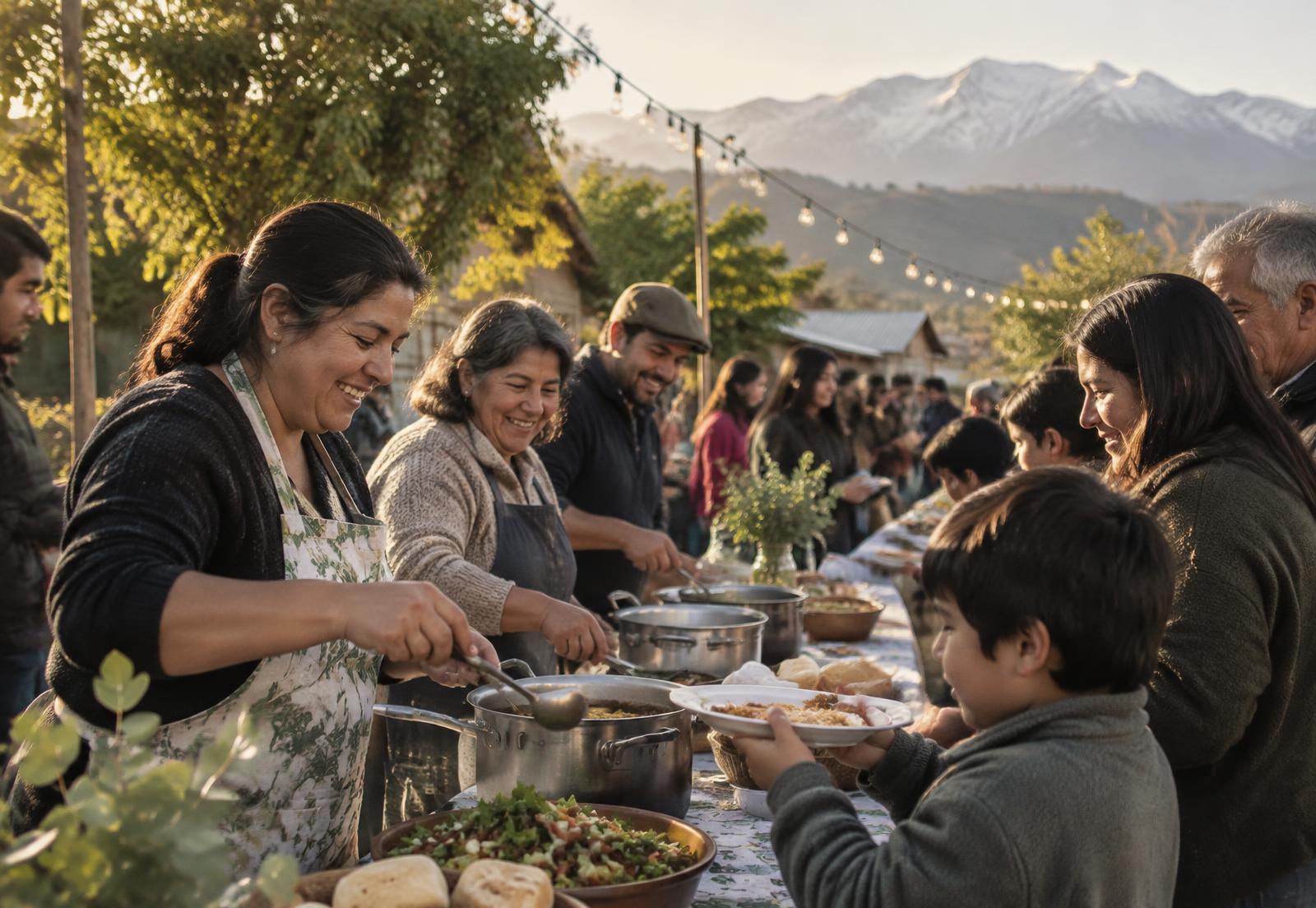 Comunidad colaborando en la organización de un evento solidario
